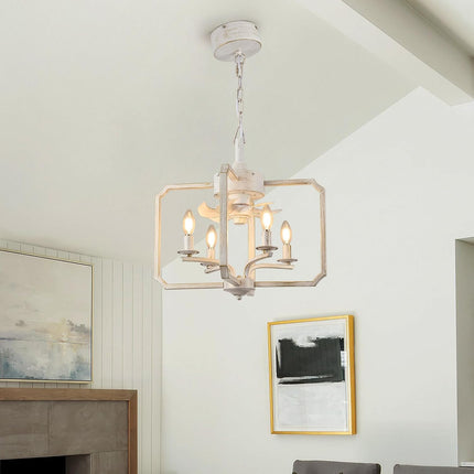 LVYEAYOU Chandelier Ceiling Fan, 20" Farmhouse Fandelier Ceiling Fans with Light