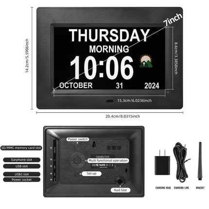 Memwake Digital Clock with Date,Multiple Display Modes,Auto Brightness, Multiple