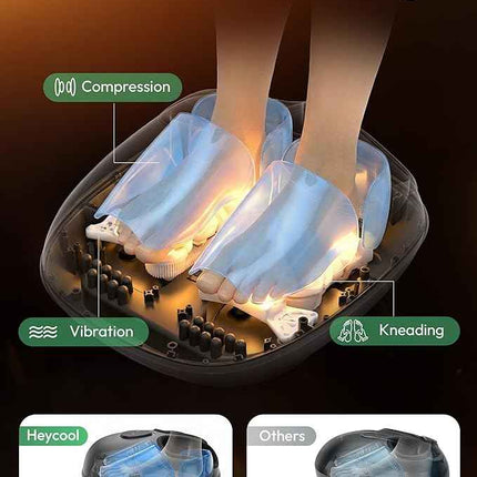 Foot Massager with Heat, Vibration, Compression, Shiatsu Feet Massager Machine f
