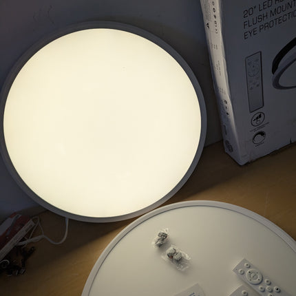 FAULTY LED Flush Mount Ceiling Light 20 Inch 40W 4350lm (remotes not working)