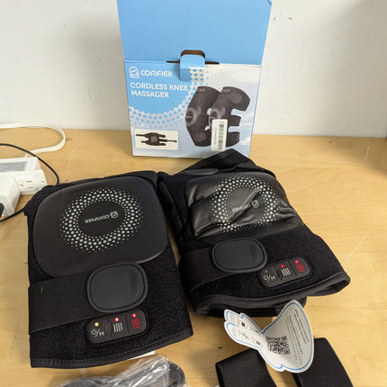 COMFIER Cordless Knee Massager with Heat and Vibration, Graphene Heating for Kne