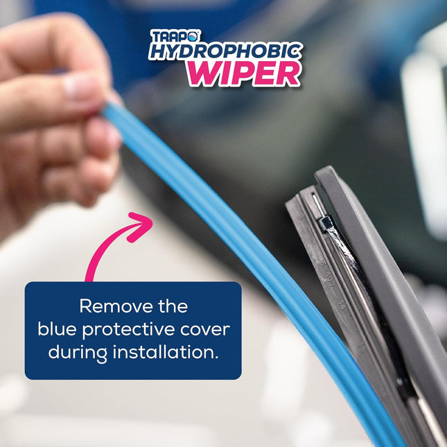 26 Inch Silicone Windshield Wiper - All-Season Wiper Blades with Hydrophobic Coa