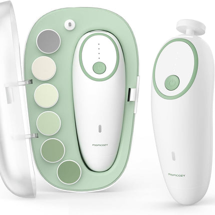 Momcozy Baby Nail File Electric, Gentle Baby Nail Trimmer Electric, Baby Nail Cl