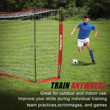 8x6FT BaseGoal Soccer Goal,Soccer Net,Soccer Goals for Backyard,with Bow Frame,C