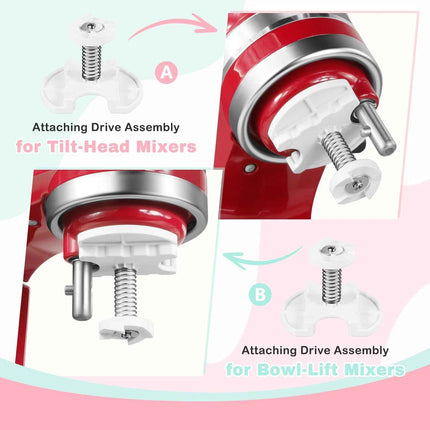 GLINK Ice Cream Maker Attachment for KitchenAid Stand Mixer, Compatible with Kit