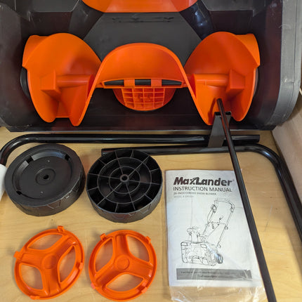 MAXLANDER Corded Electric Snow Blower, 20 Inch 15A Electric Snow Thrower with Du
