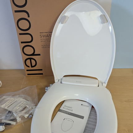 Brondell Bidet Toilet Seat, Non-Electric Swash Ecoseat, Fits Elongated Toilets,