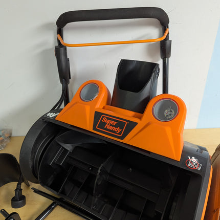 SuperHandy Electric Snow Thrower Walk-Behind Blower Corded AC 120V 18 inch Clear