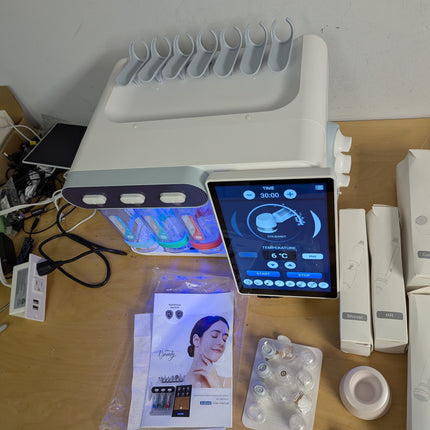 Hydro Oxygen Professional Facial Machine for Spa,Skin Care Device with 10inch LC