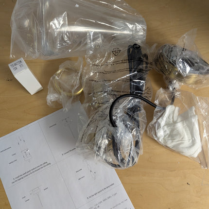 TACDANDM 4.92'' Gold Clear 1-Light Teardrop Glass Pendant Light Adjustable Moder