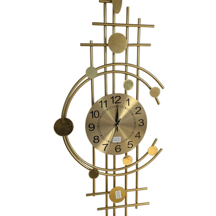 Modern Minimalist Large Wall Clock, Silent Non-Ticking Quartz Metal Clock for Living Room, Kitchen & Office
