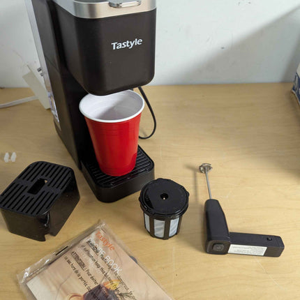 Tastyle Single Serve Hot & Iced Coffee Maker with Strong Brew, 40oz Removable Re