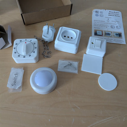 4 Pieses Busy Board DIY Accessory for Toddlers - Sensory Board Light Parts - Soc