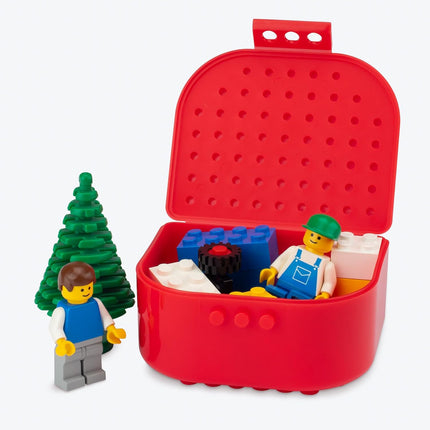 Practicon Building Blocks Toy Storage & Display Boxes with Baseplate Top, Portab