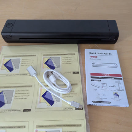 Phomemo Thermal Portable Printer Wireless for Travel, M08F Mobile for Home Use B