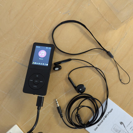 MP3 Player 32GB with Speaker Earphone Portable HiFi Lossless Sound MP3 Mini Musi