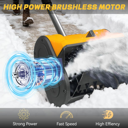 Cordless Snow Shovel Compatible with Dewalt 20V Max Battery, 11" Electric Snow B