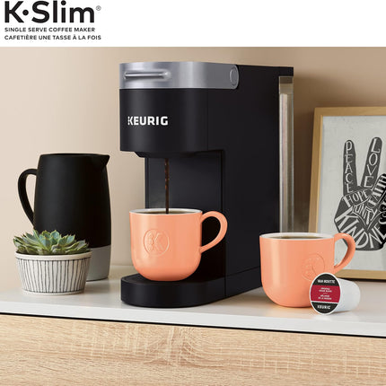 Keurig K-Slim Single Serve K-Cup Pod Coffee Maker with MultiStream Technology, 46 oz Reservoir & 3 Cup Sizes