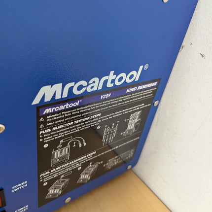 MR CARTOOL V209 GDI Ultrasonic Fuel Injector Cleaner Machine, 4-Cylinder