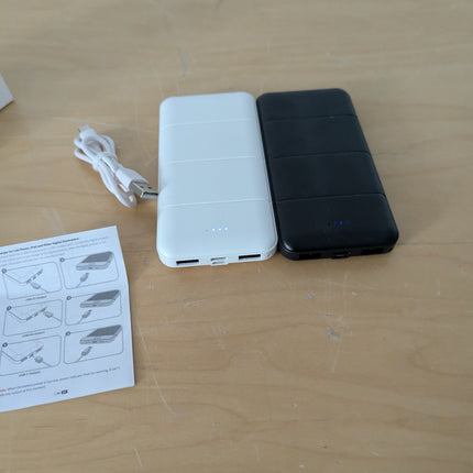 Portable-Charger-Power-Bank - 2 Pack 15000mAh Dual USB Power Bank Output 5V3.1A