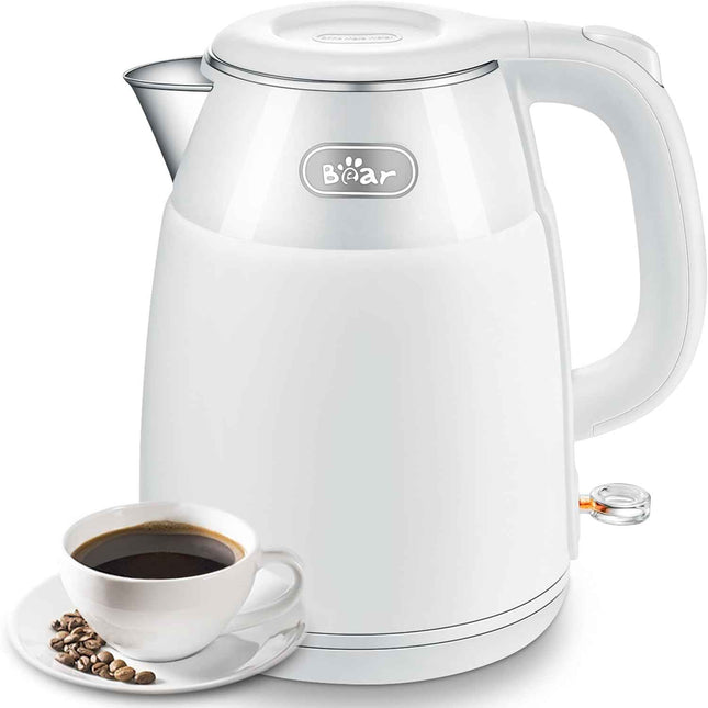 Bear Electric Kettle, 1.5L Rapid-boil Water Boiler, Stainless Steel 304 Inside,