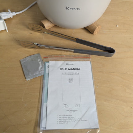 Keenray Towel Warmer Bucket, Large Towel Warmer for Bathroom with Timer, LED Dis