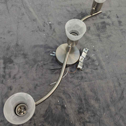 XiNBEi Lighting Track Lighting, 3 Light Wave Track Light with Glass Modern Ceili