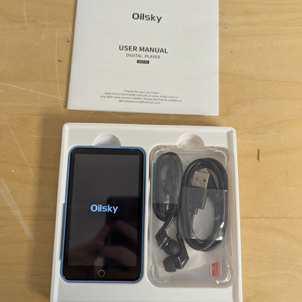 Oilsky 80GB MP3 Player with Bluetooth and WiFi, Mp3(Blue)