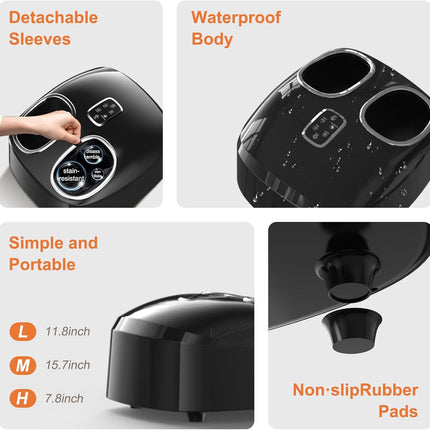 (Purple) Kainsati Shiatsu Foot Massager with Heat Feet Massager for Plantar Fasc