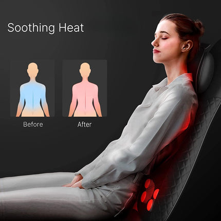 RENPHO Neck & Back Massager with Heat for Chair, Mothers day gifts, Back Shiatsu