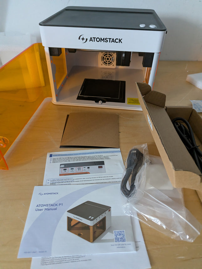 (Only 5w) ATOMSTACK P1 Dual Laser Engraver, 5W Diode, Enclosed Laser Engraving M