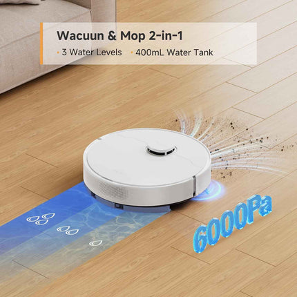 DREAME C20 Plus Robot Vacuum and Mop Combo, 90 Days Self-Emptying Robotic Vacuum