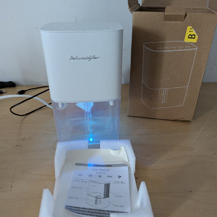 Dehumidifier 1657ML 58OZ Small Dehumidifier for Home 230 Ft² Safety Dehumidifier