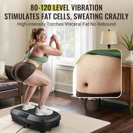 FLYBIRD Vibration Plate Exercise Machine, Adjustable Speed High Intensity Vibrat