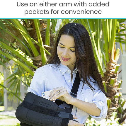 Vive Shoulder Abduction Sling - Immobilizer for Injury Support - Pain Relief Arm