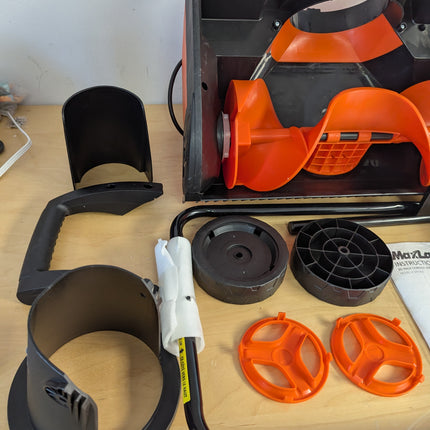 MAXLANDER Corded Electric Snow Blower, 20 Inch 15A Electric Snow Thrower with Du