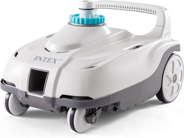 INTEX 28006E ZX100 Pressure-Side Automatic Above Ground Pool Cleaner with 21 ft Hose & Large Debris Tray