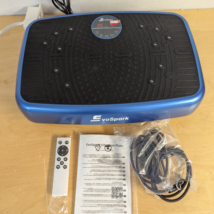 EvoSpark Vibration Plate Exercise Machine (2026) with Dual Motors, 120 Speeds, Remote & 450 lb Capacity