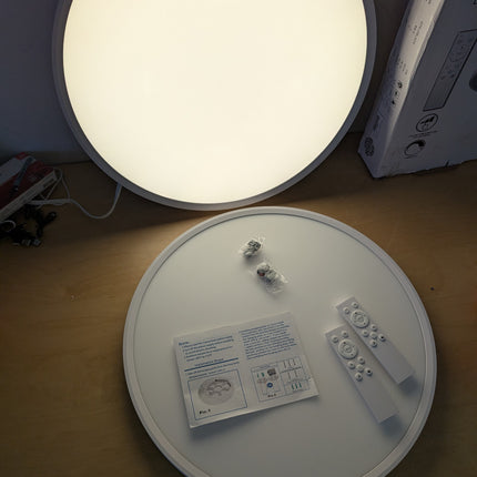 FAULTY LED Flush Mount Ceiling Light 20 Inch 40W 4350lm (remotes not working)
