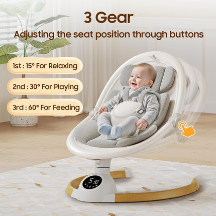 Baby Swing for Infants with Bluetooth Music Speaker & Remote Control - Portable