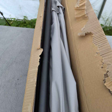 Tempera 9 ft Patio Umbrella Outdoor Table Umbrella with Push Button Tilt and Cra