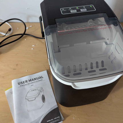 Countertop Ice Maker, 26 lbs/Day ice Production, 2 Sizes, 8 ice Cubes in 6 Minut