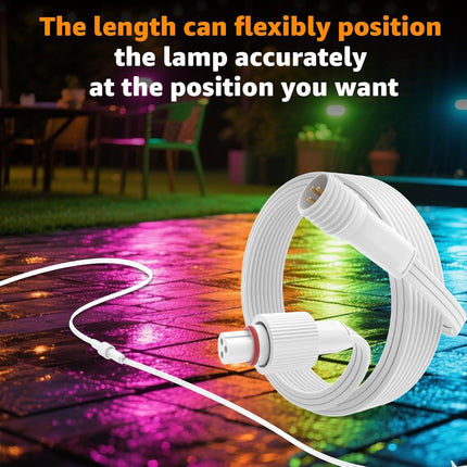 Norward Extension Cable for Govee Permanent Outdoor Lights, IP68 Waterproof Exte