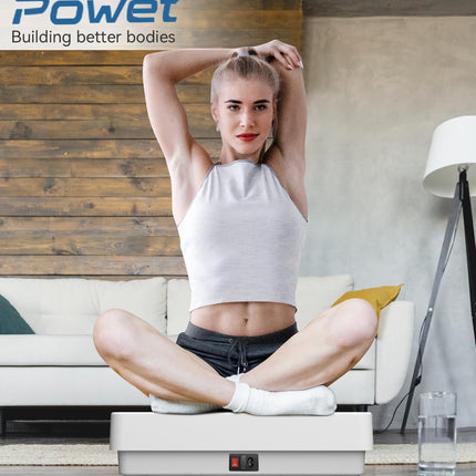 POWET Vibration Plate Exercise Machine for Weight Loss, Woukout & Lymphatic Drai