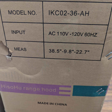 HisoHu 36 Inch Under Cabinet Range Hood with 900-CFM,4 Speed Gesture Sensing&Tou