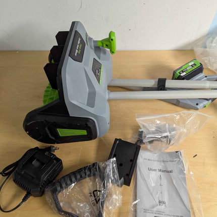 Cordless Snow Shovel, Electric Snow Blower, Battery Power 20V