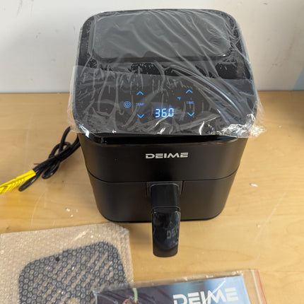 DEIME Air Fryer 3 Qt, Small Airfryer Digital Space Saving Compact, Bake, Reheat,