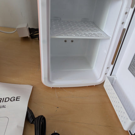 Simple Deluxe Mini Fridge, 4L/6 Can Portable Cooler & Warmer Freon-Free Small Re