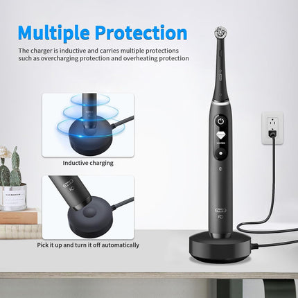 Charger for Oral B iO iO7 iO8 iO9 Electric Toothbrush, Model 3768 Magnetic Repla