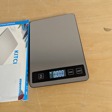 Digital Kitchen Scale 22lb/10kg Rechargeable Food Kitchen Scale with 0.04oz/1g D